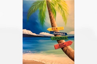 Virtual Paint Nite: Beach Time Decisions (Ages 13+)